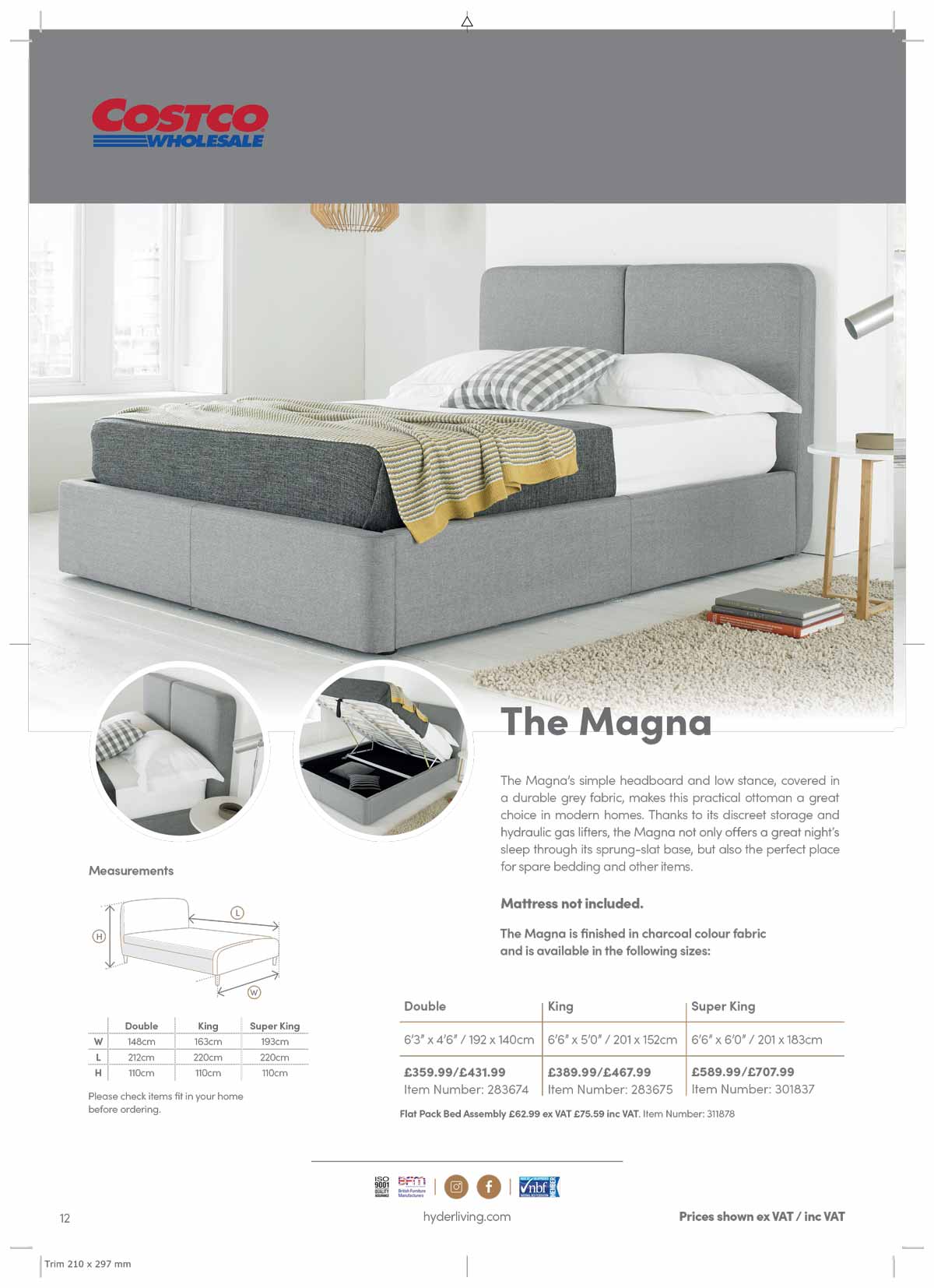 Costco Brochure Hyder Living Creating Beds to Fit Your Lifestyle